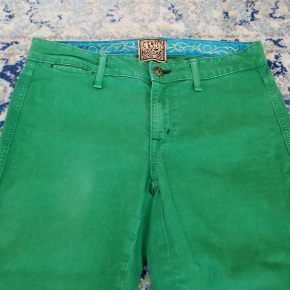 Rich & Skinny Skinny Jean Size 27 Kelly Green - Picture 2 of 8